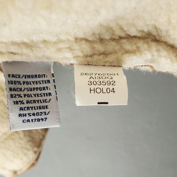 Vegan Suede Sherpa Lined Trucker Jacket/ Size 40 - Picture 8 of 8